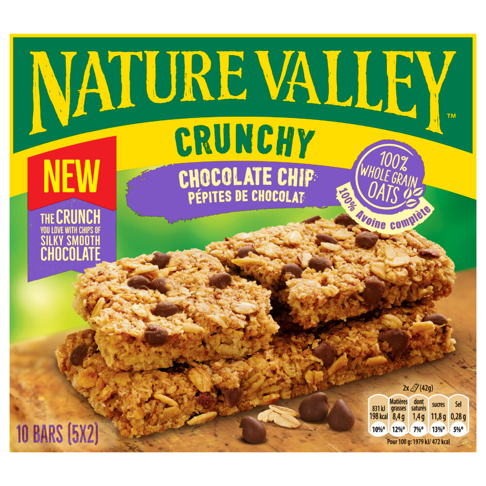 5x Nature Valley Crunchy Chocolate Chip 5 x 42 gr