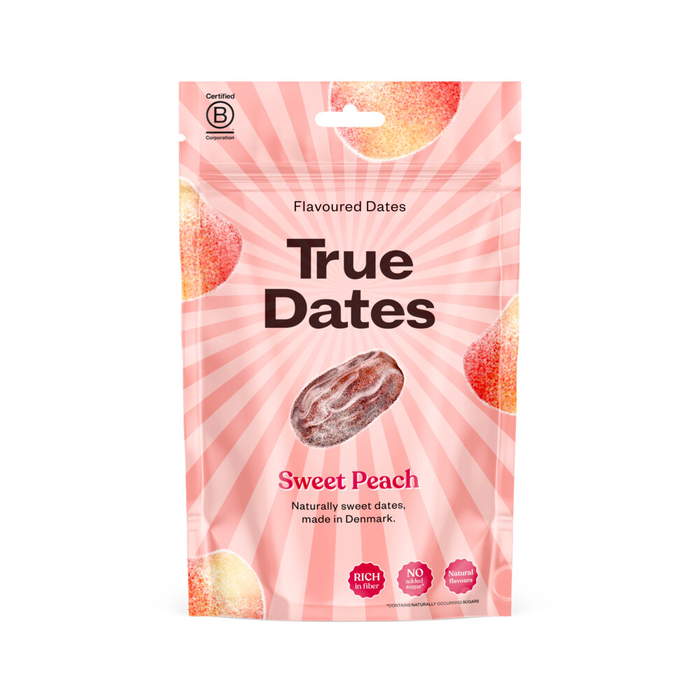3x True Gum Dates Sweet Peach 100 gr