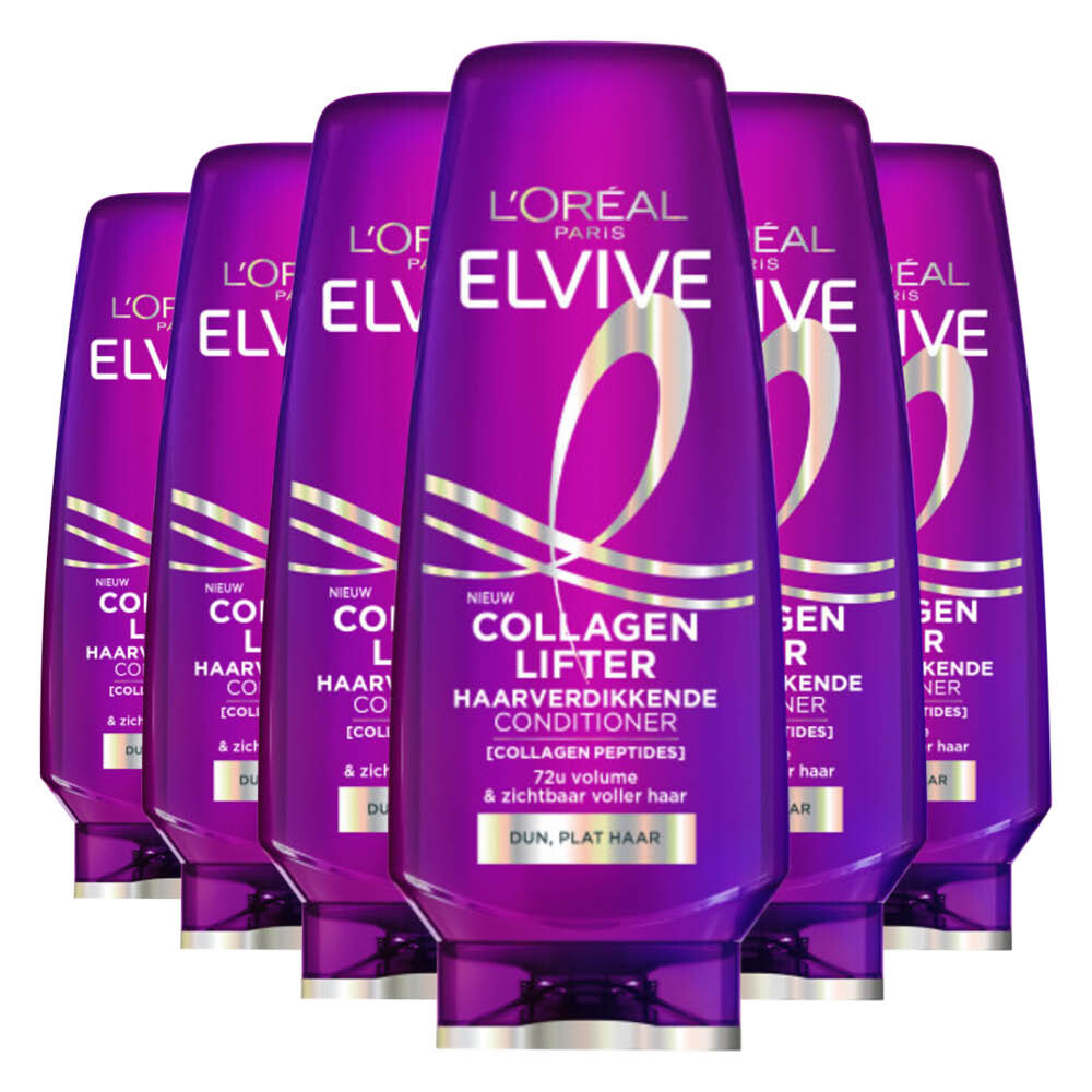 6x L'Oréal Elvive Collagen Lifter Conditioner 200 ml