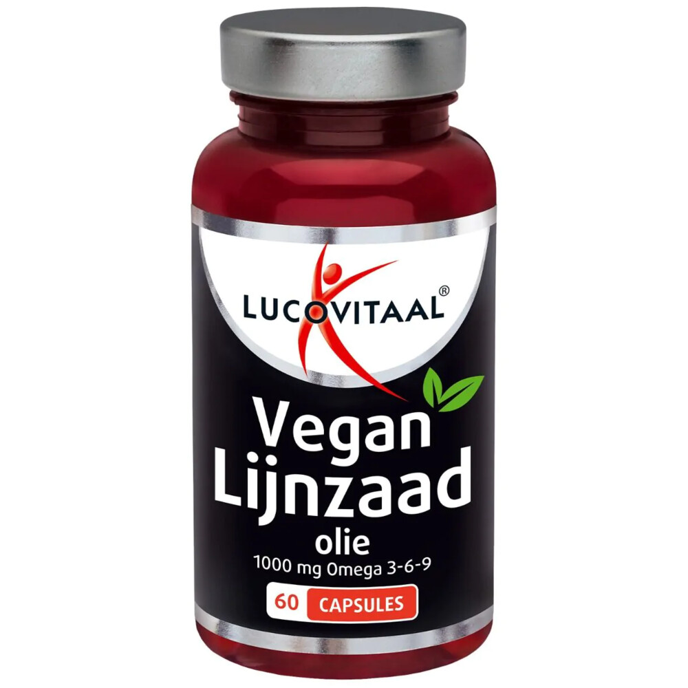2x Lucovitaal Lijnzaad Olie Vegan 60 capsules