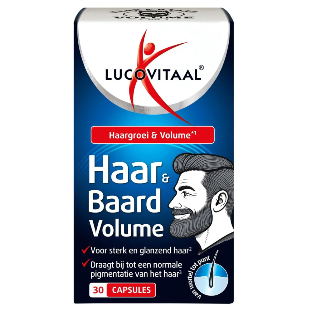 2x Lucovitaal Haar & Baard Volume 30 capsules