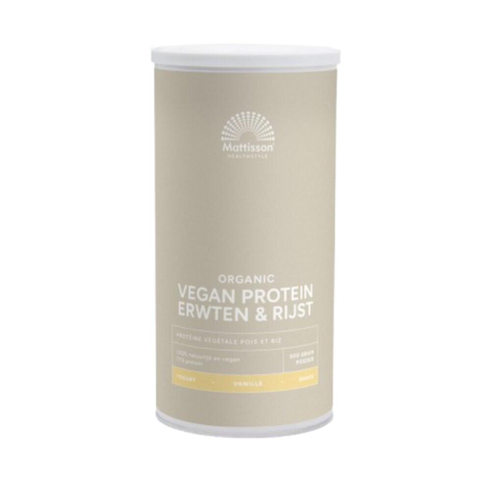 Mattisson Biologische Vegan Protein Erwt&Rijst 500 Gr