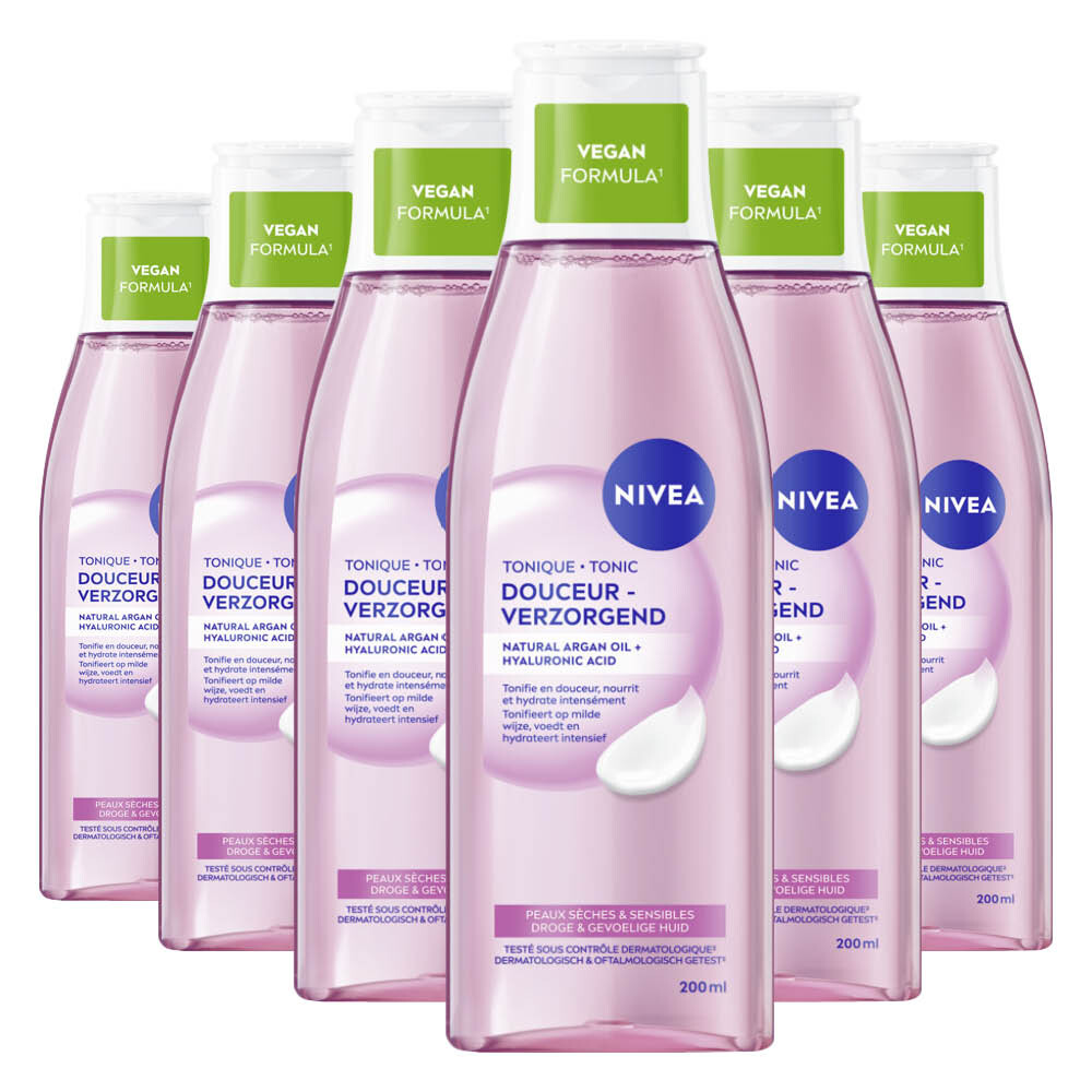 6x NIVEA Tonic Verzachtend 200 ml