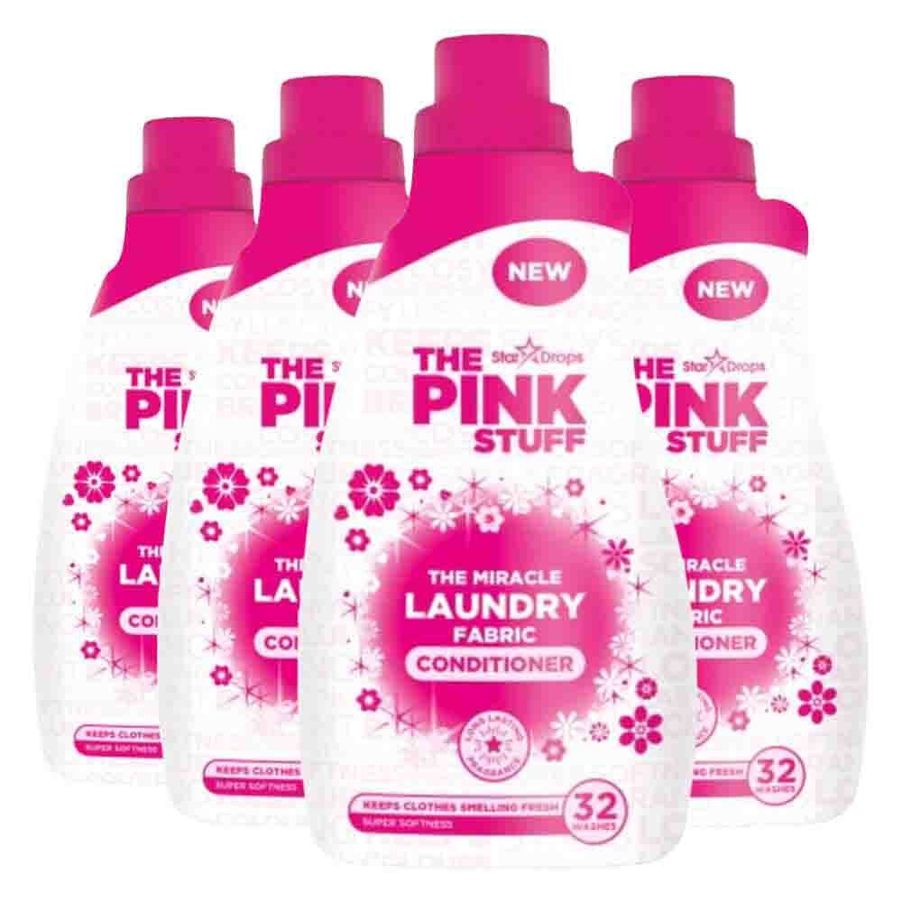 4x The Pink Stuff The Miracle Wasverzachter 32 Wasbeurten 960 ml