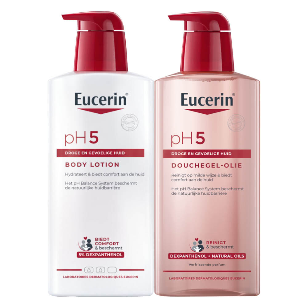 Eucerin pH5 Douchegel-olie + Body Lotion Pakket