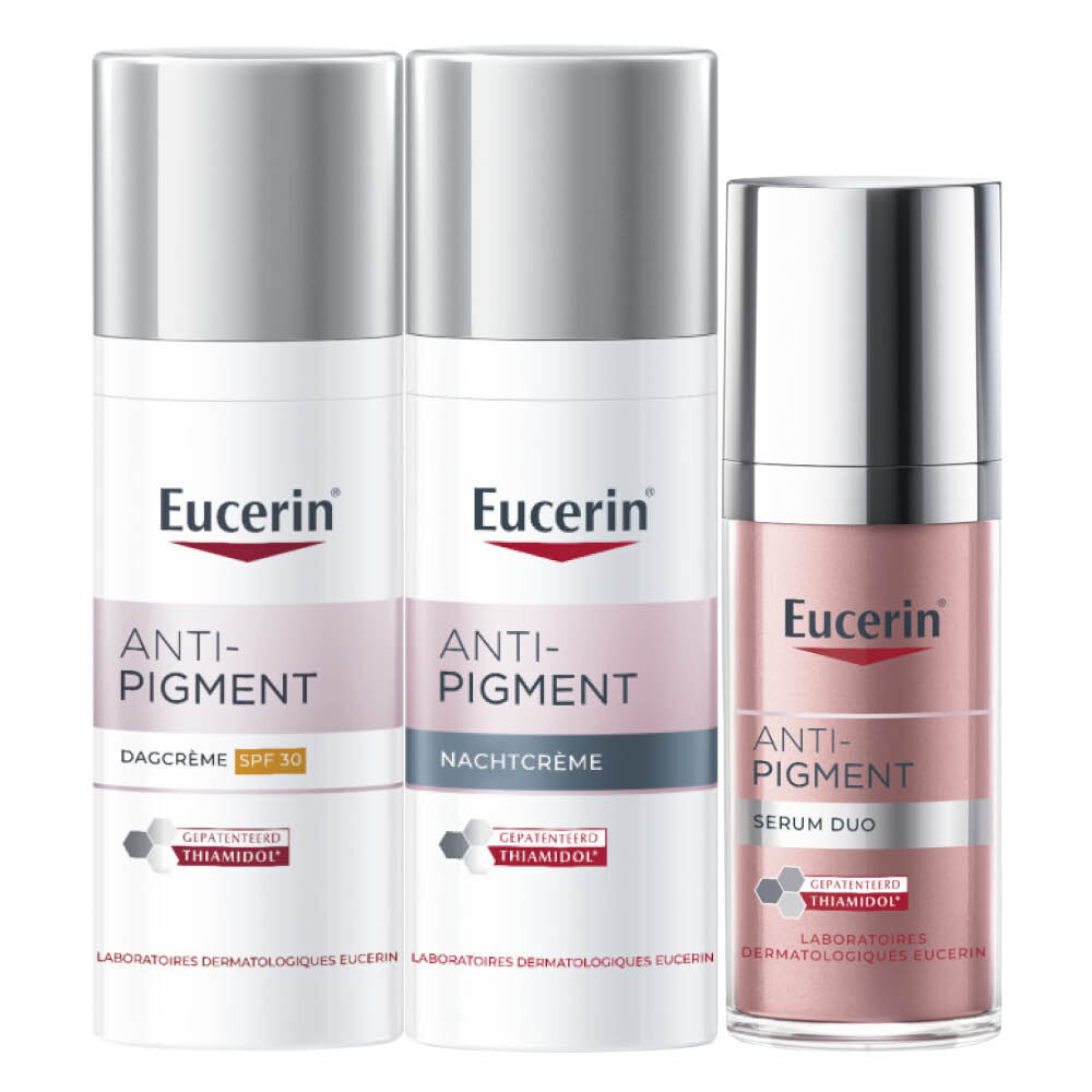 Eucerin Anti-Pigment Dagcrème SPF30 + Nachtcrème + Serum Duo Pakket