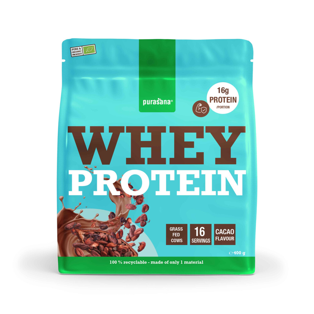 Purasana Whey Protein Cacao Bio 400 gr