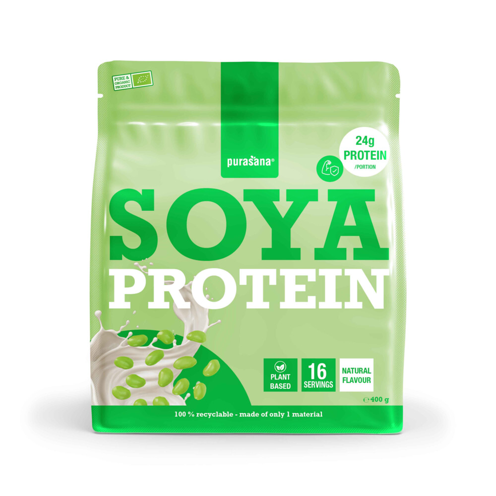 Purasana Vegan Protein Soja Natuur BIO 400 gr