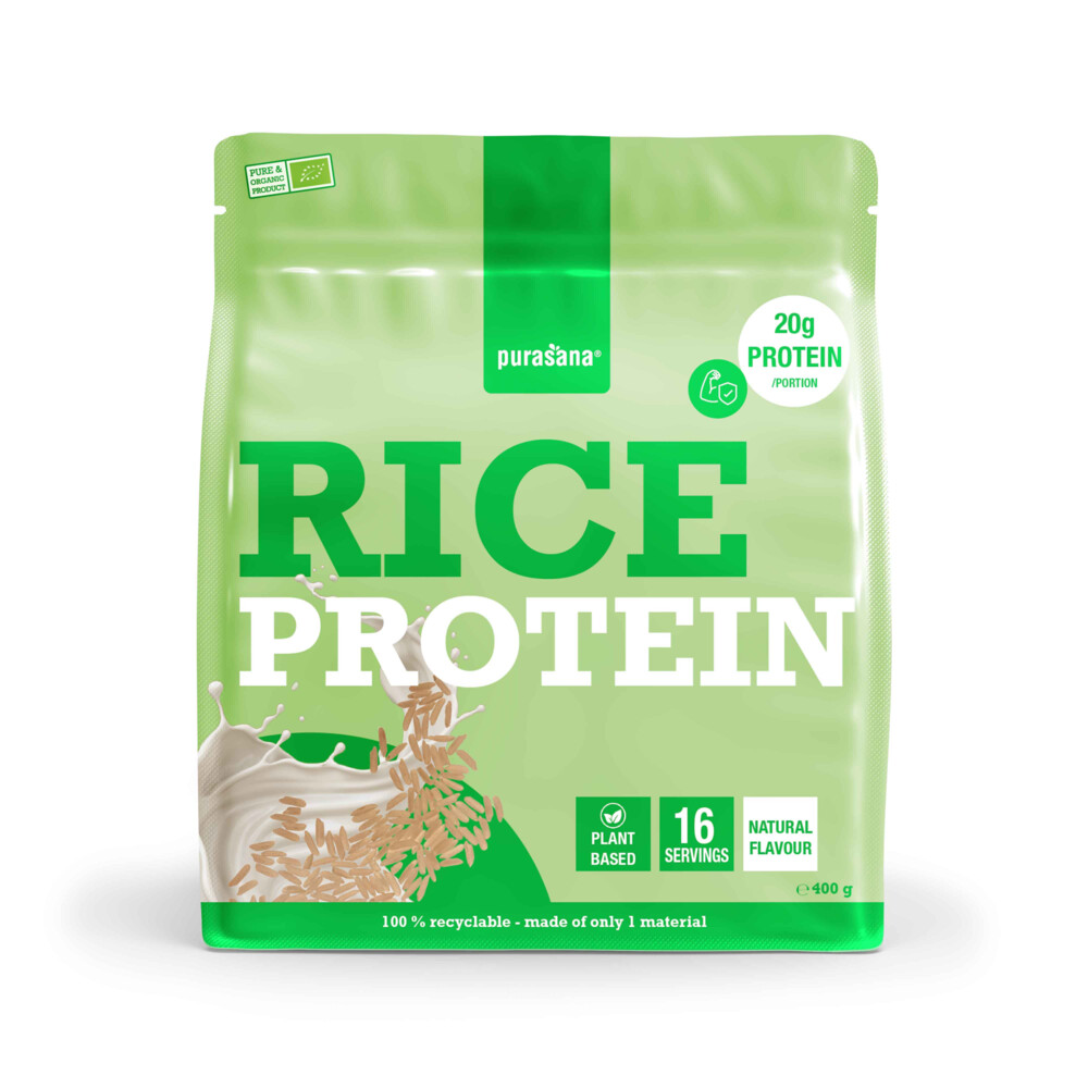 Purasana Vegan Protein Rijst Natuur BIO 400 gr