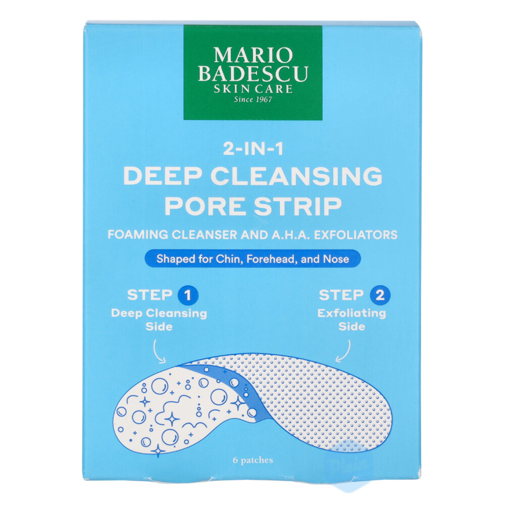 Mario Badescu 2-In-1 Deep Cleansing Pore Strip 6 stuks