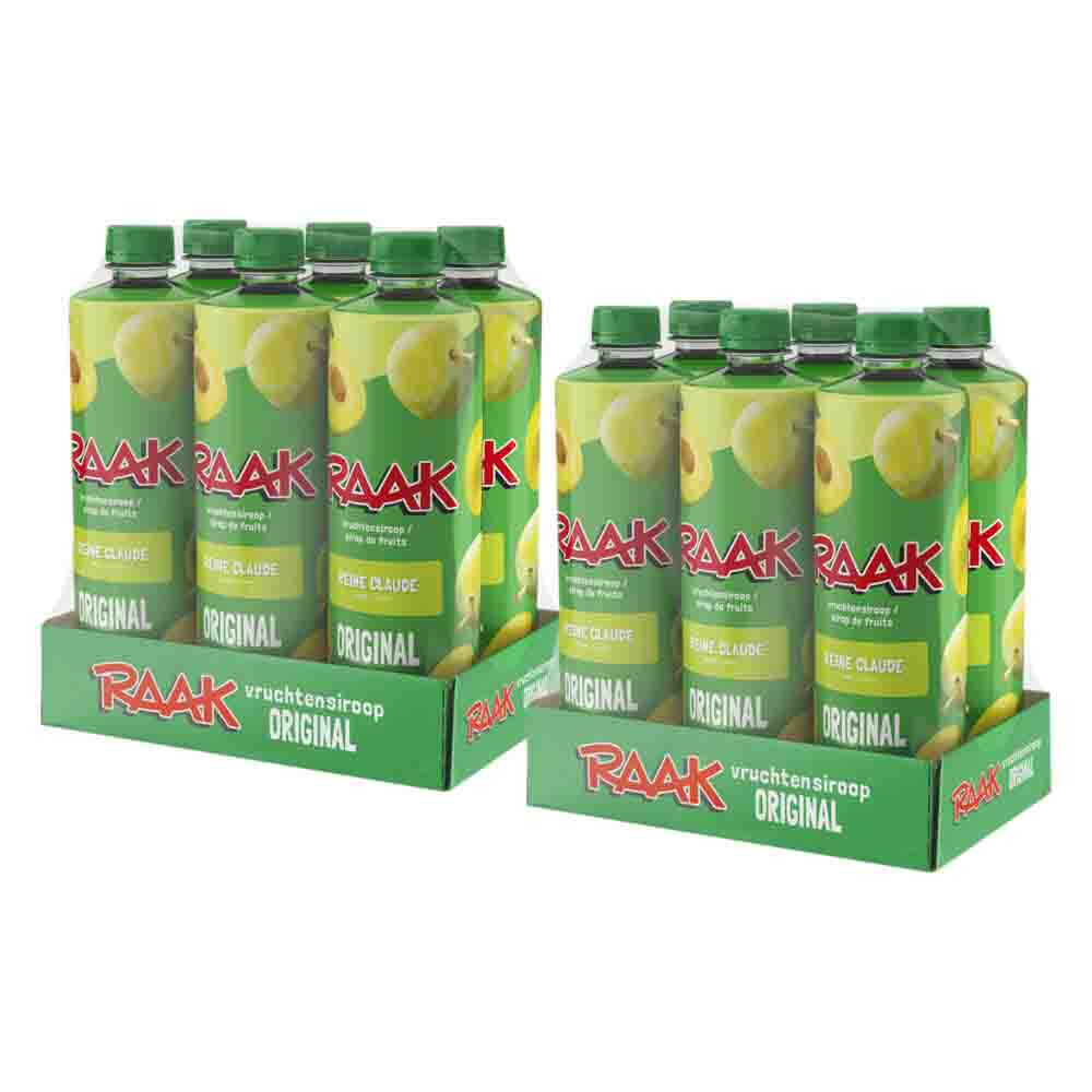 2x Raak Vruchtensiroop Reine Claude 6 x 750 ml