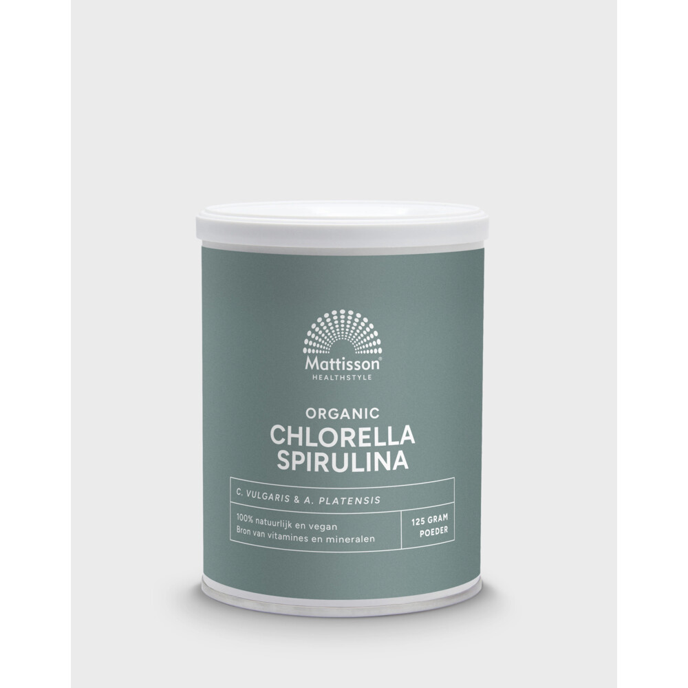 Mattisson Chlorella Spirulina Bio poeder 125 gr