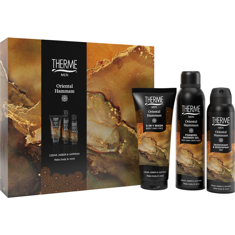 Therme Men 3in1 Wash Geschenkset Oriental Hammam 1 Set