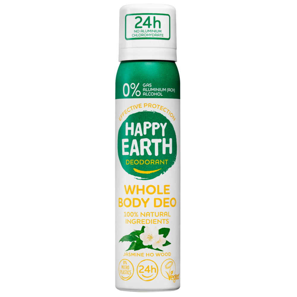 Happy Earth 100% Natuurlijke Body Deo Spray Jasmine Ho Wood 100 ml