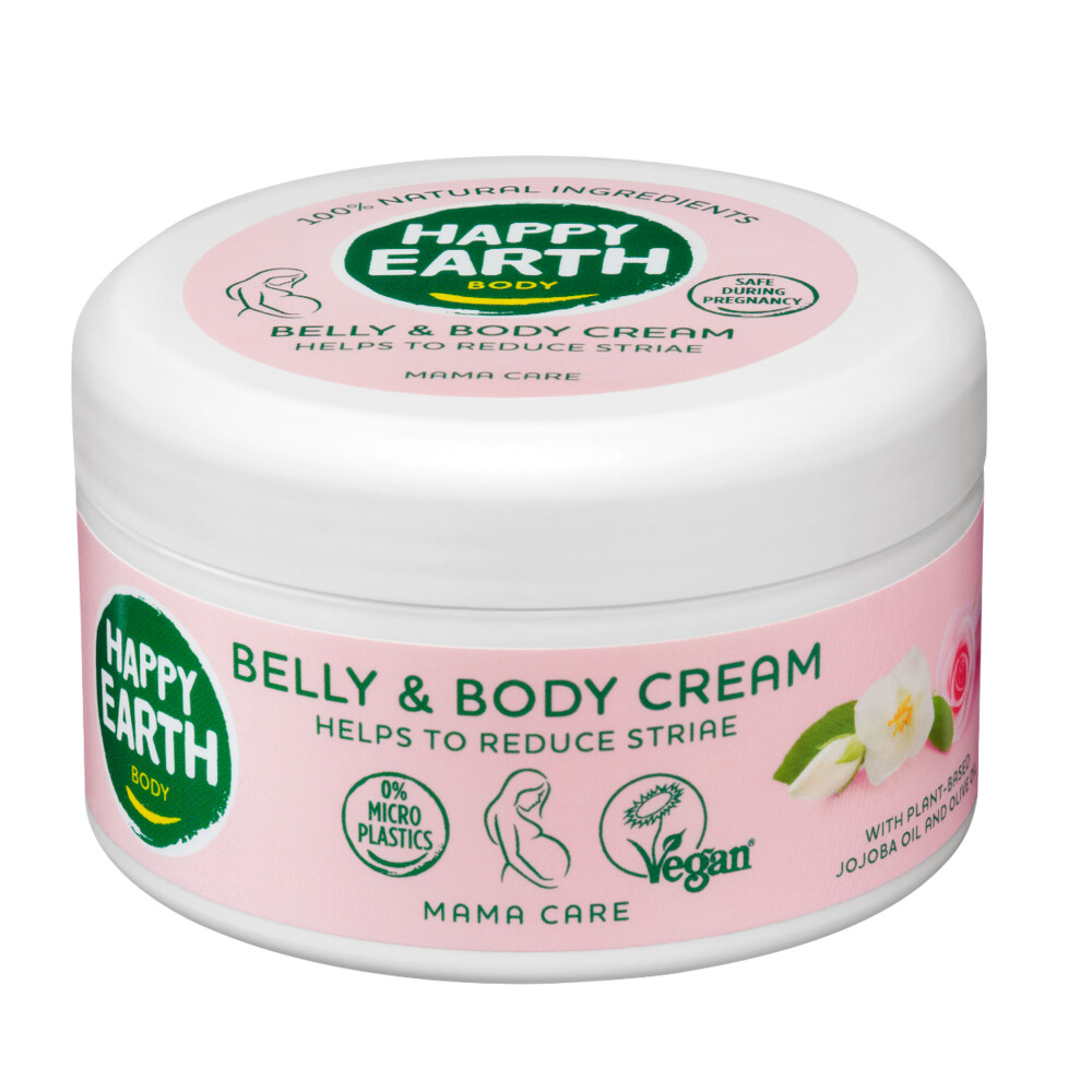 Happy Earth 100% Natuurlijke Mama Care Buik- en Lichaamscrème 200 ml