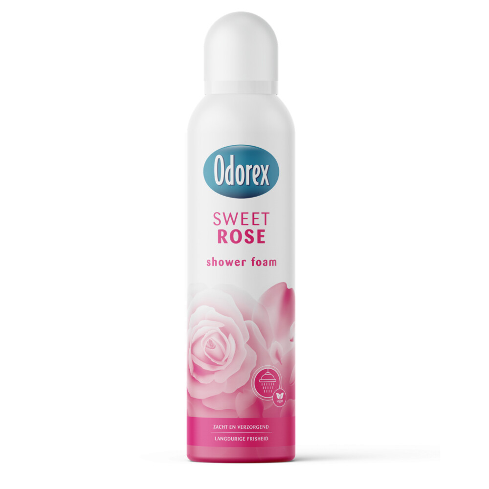 2+2 gratis: Odorex Showerfoam Sweet Rose 200 ml