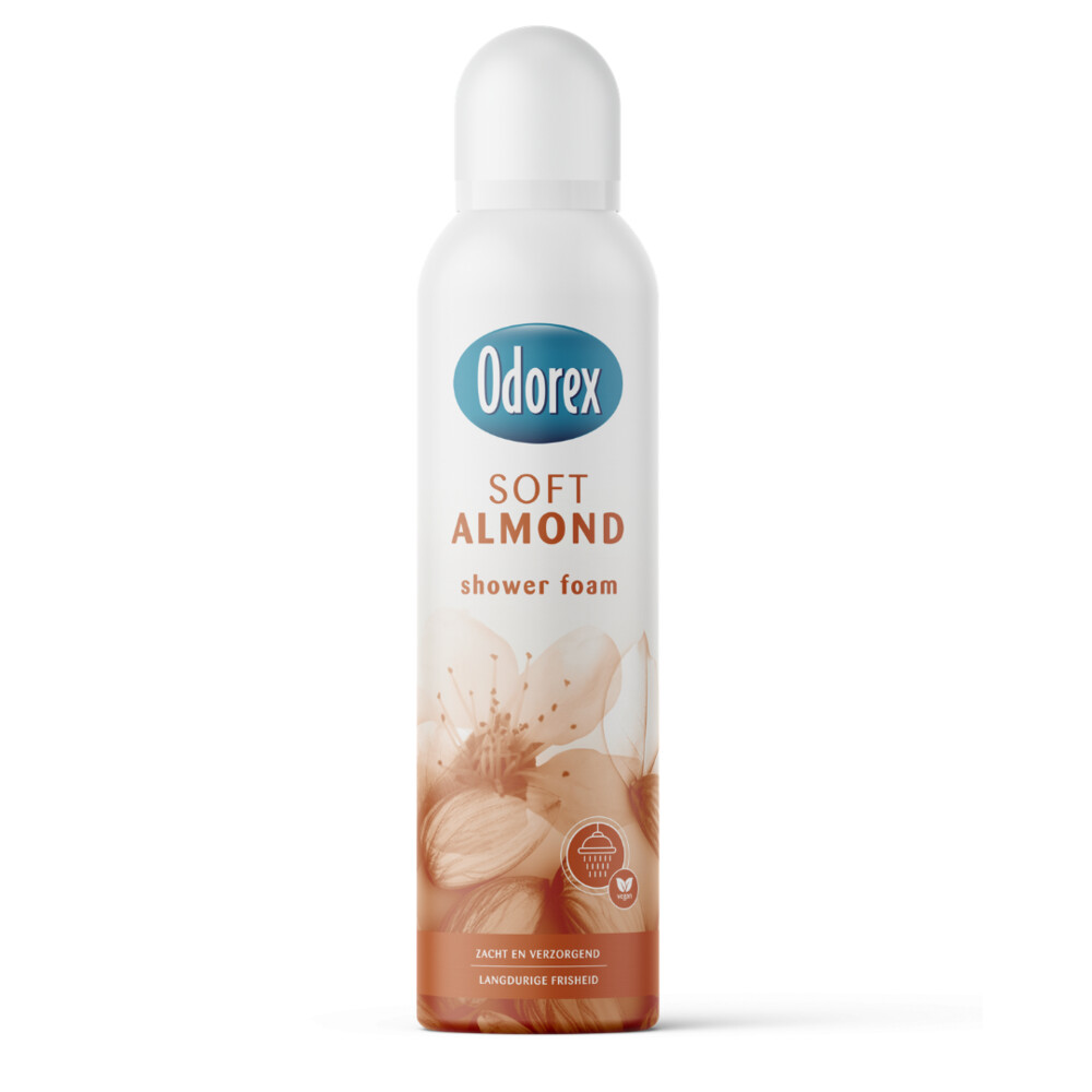 2+2 gratis: Odorex Showerfoam Soft Almond 200 ml