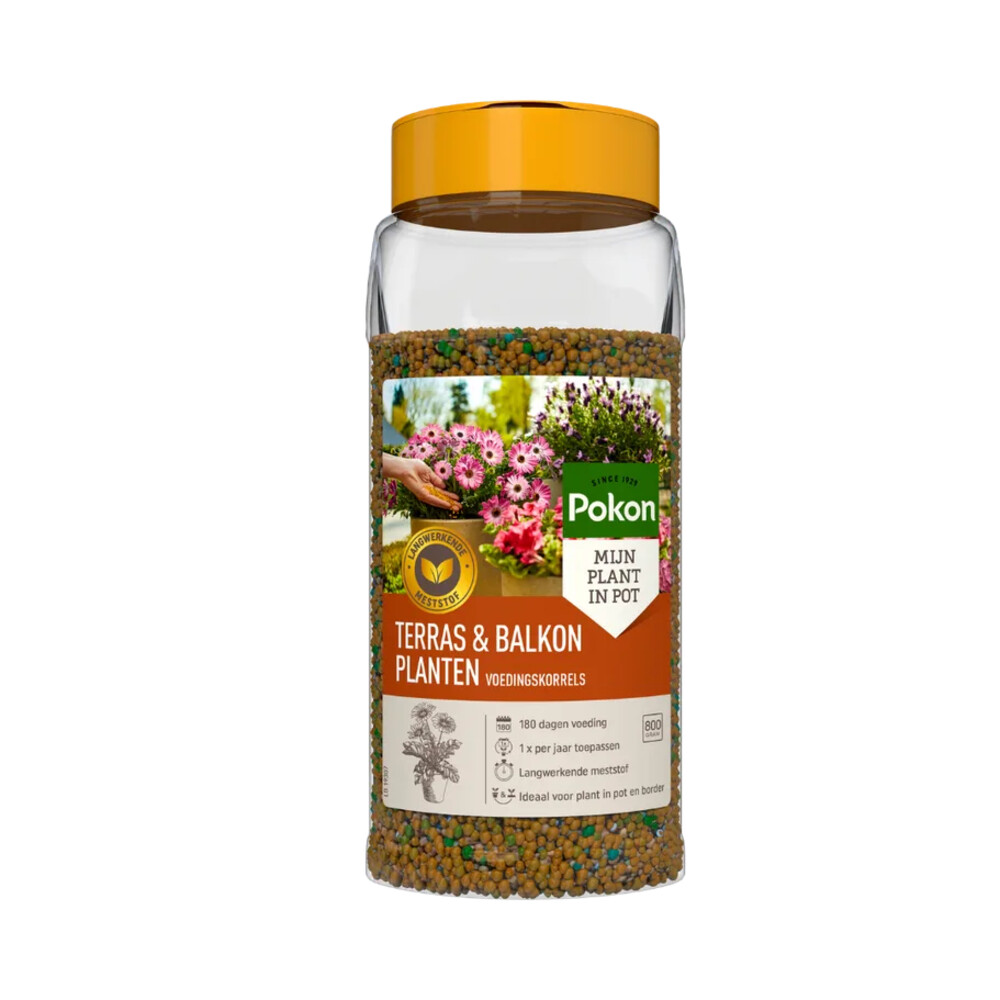 Pokon Terras & Balkon Planten Voedingskorrels Voedingskorrels 800 gr