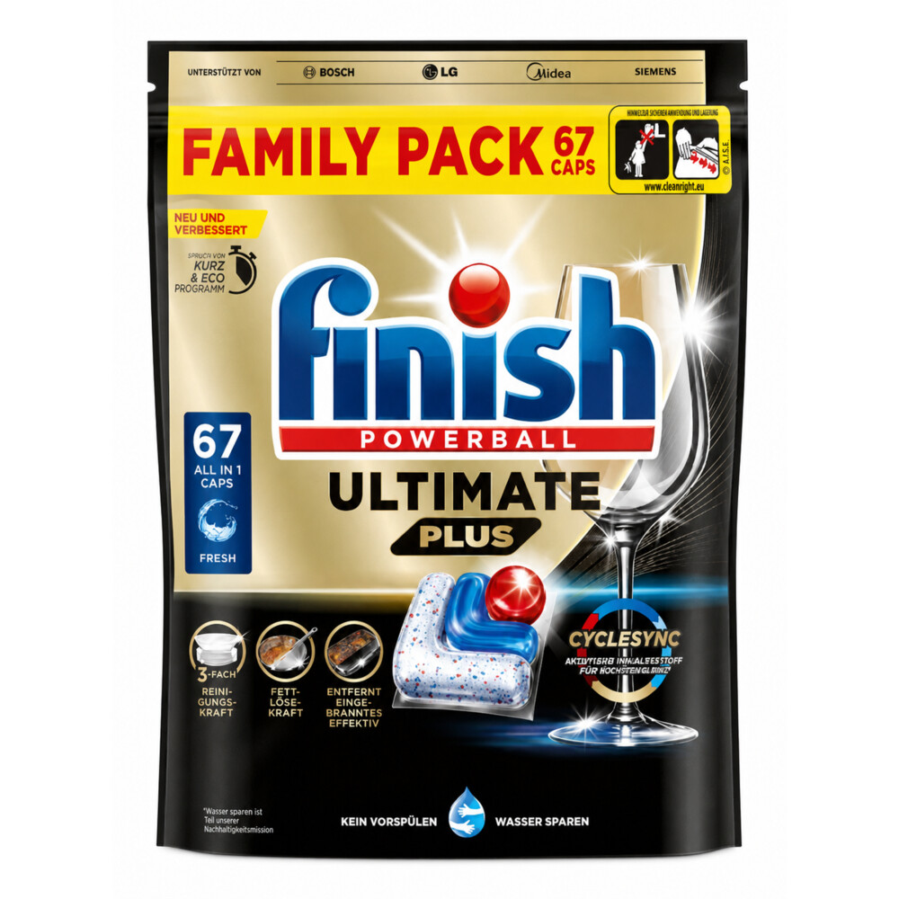 Finish Vaatwastabletten Ultimate Plus Fresh 67 stuks