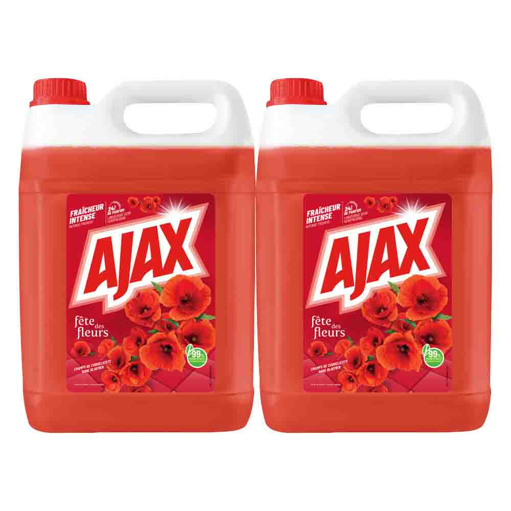 2x Ajax Allesreiniger Rode Bloemen 5 liter