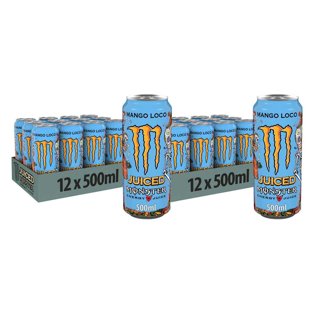 2x Monster Energy Juiced Mango 12 x 500 ml