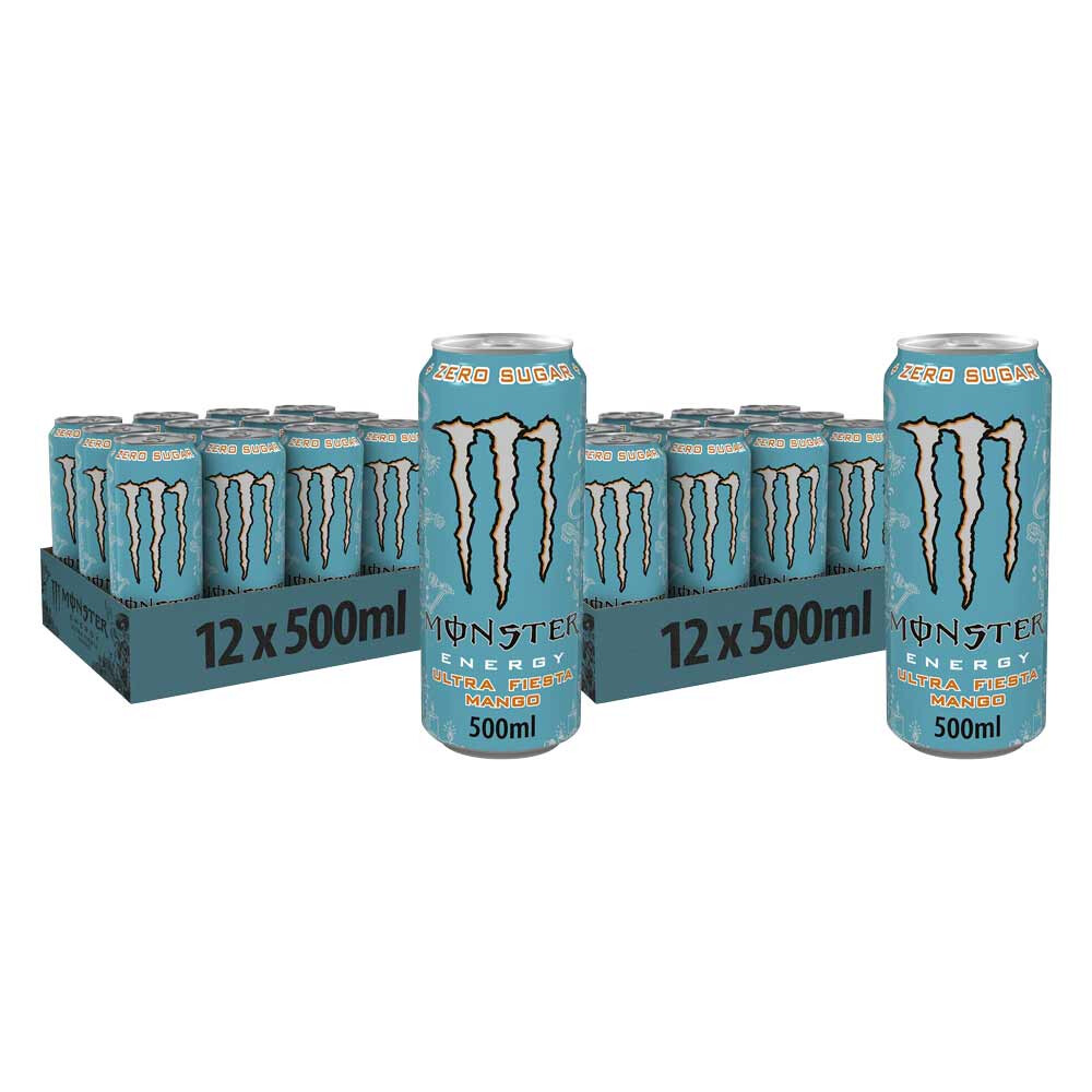 2x Monster Energy Ultra Zero Sugar Fiesta 12 x 500 ml