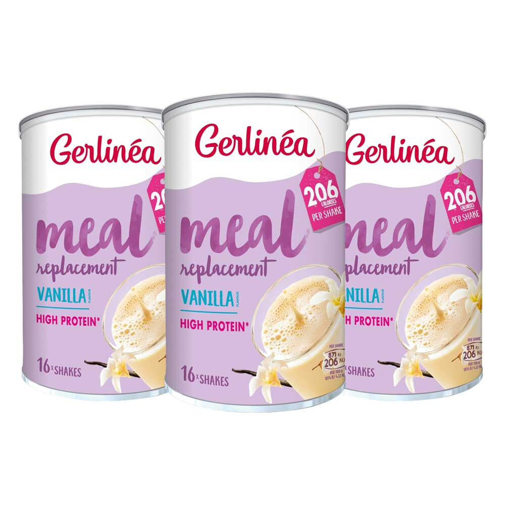 3x Gerlinea Milkshake Vanille 436 gr
