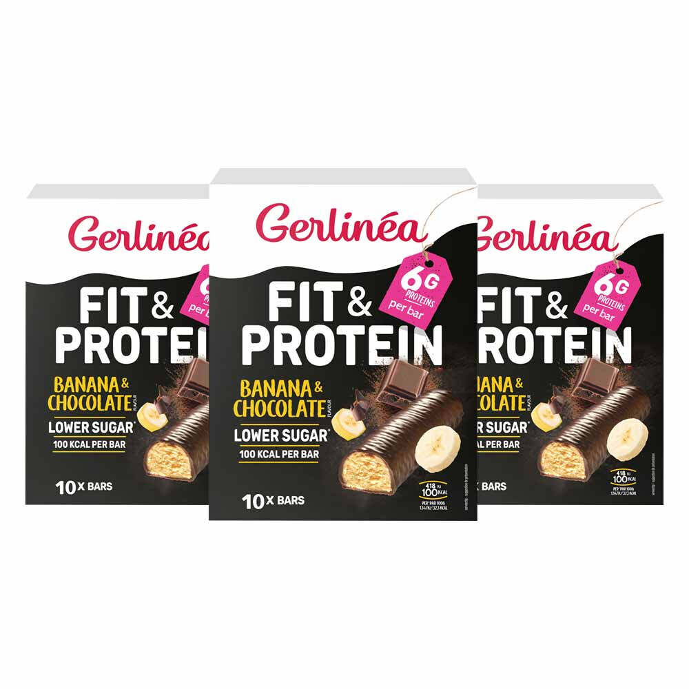 3x Gerlinea Repen Banaan & Chocolade 10x31 gr