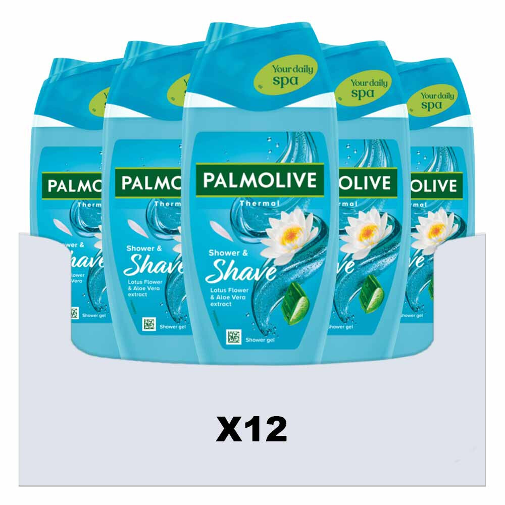 12x Palmolive Douchegel Shower & Shave 250 ml