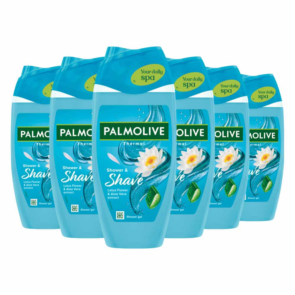 6x Palmolive Douchegel Shower & Shave 250 ml