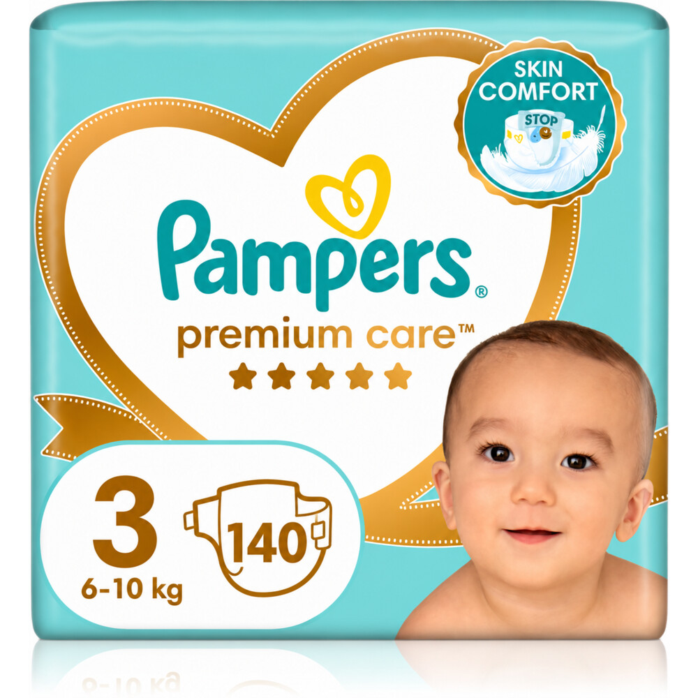 Pampers Premium Care Luiers Maat 3 (6-10 kg) - 120 stuks