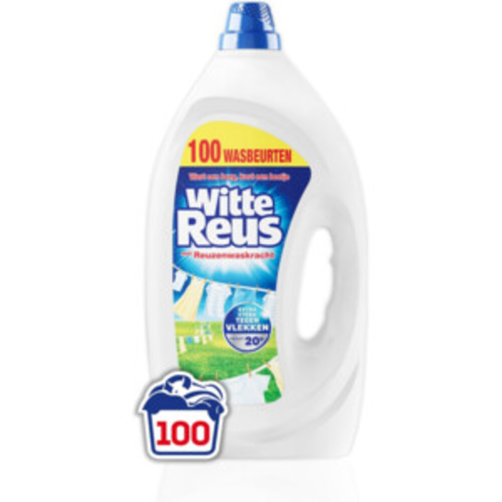 Witte Reus Wasmiddel Gel 100 Wasbeurten 4,5 liter