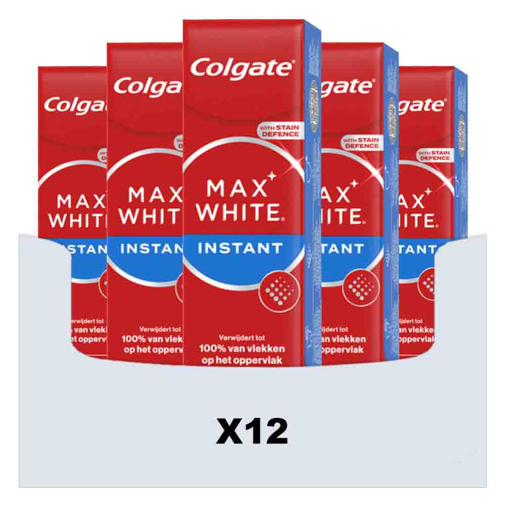12x Colgate Tandpasta Max White Optic 75 ml