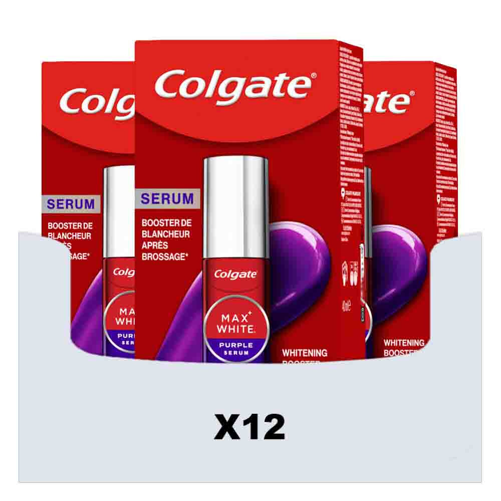 12x Colgate Max White Purple Serum