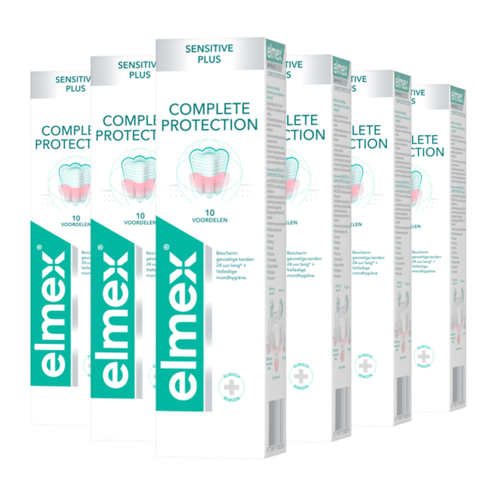 6x Elmex Tandpasta Sensitive Plus Complete Protection 75 ml