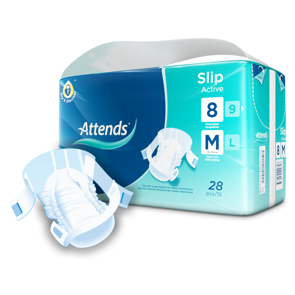 4x Attends Slip Active 8 M 28 stuks