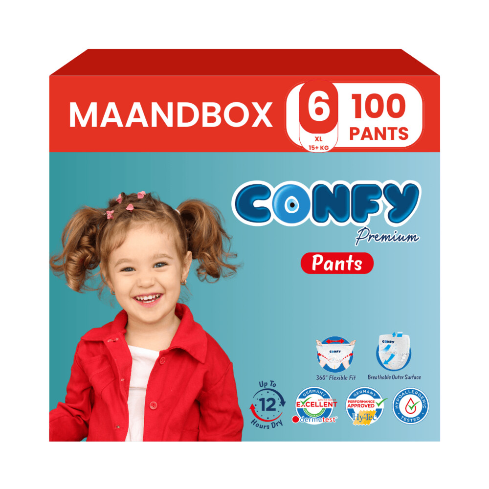 5x Confy Premium Luierbroekjes Maat 6 XL 15+kg 20 stuks