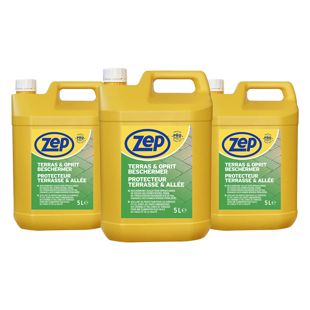 3x Zep Beschermer Terras & Oprit 5 l