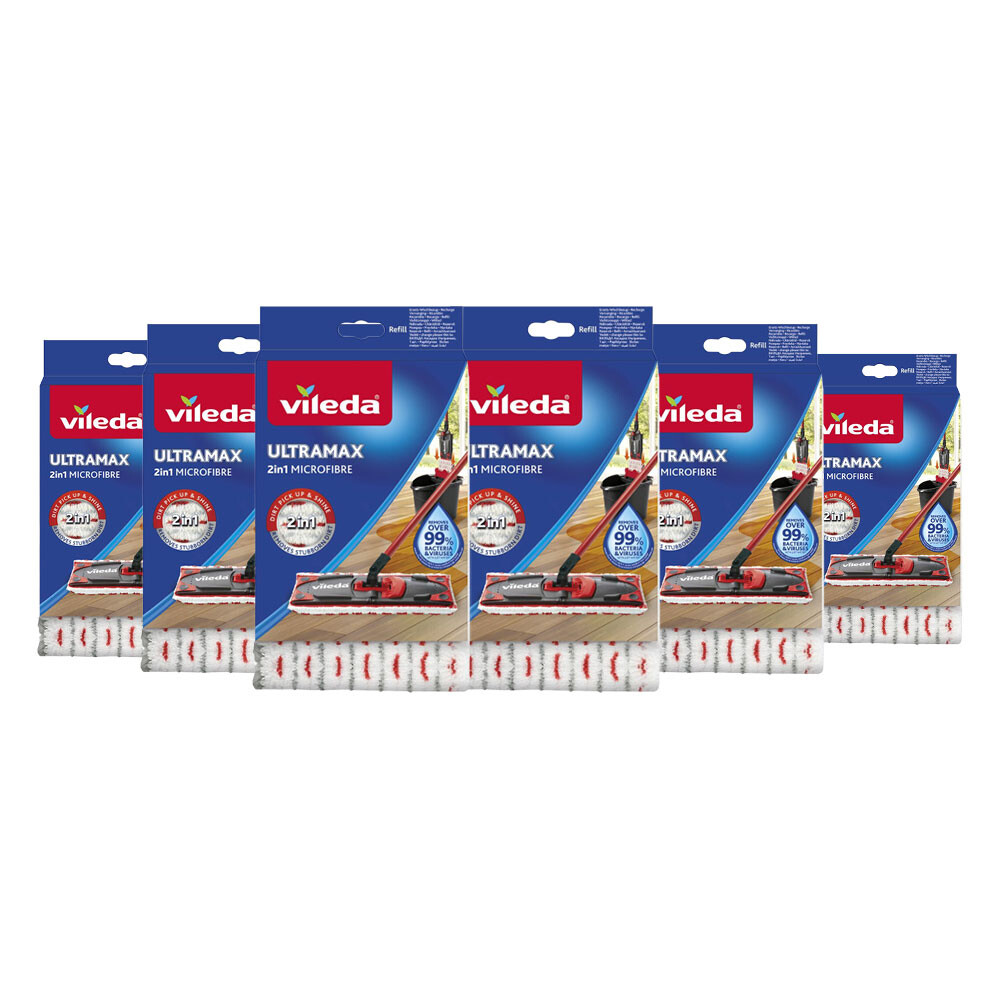 6x Vileda Ultra-Max Navulling