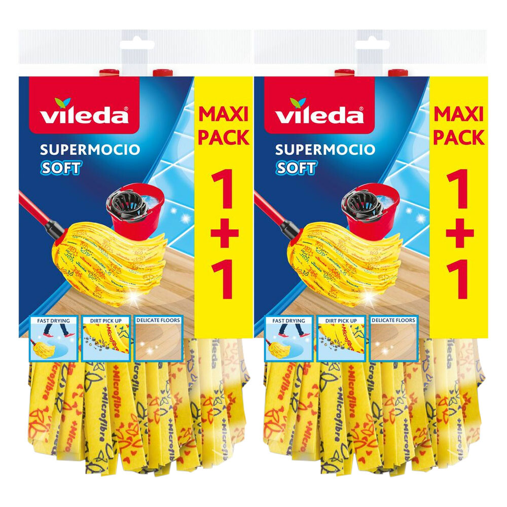 2x Vileda SuperMocio Soft Navulling 2 stuks