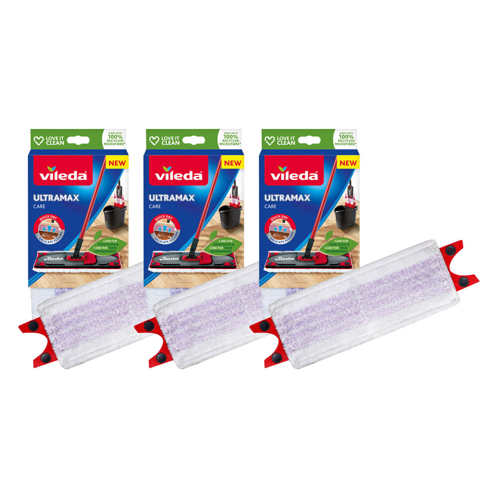 3x Vileda Ultramax Care Navulling