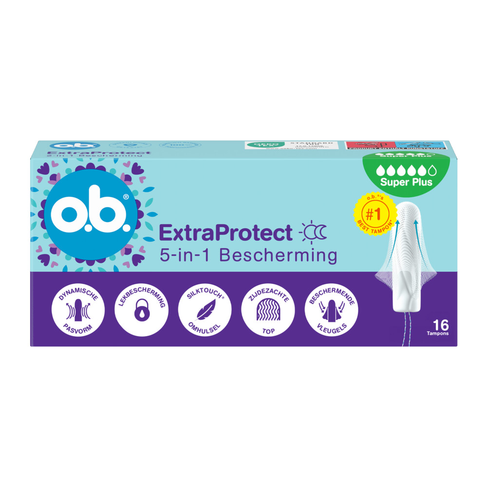 o.b. Tampons Extraprotect Super Plus Extra - 16 stuks