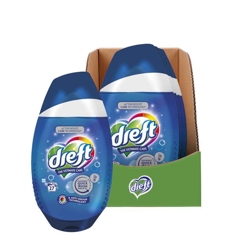 4x Dreft Quick Wash Blue Anti Odor 972 ml
