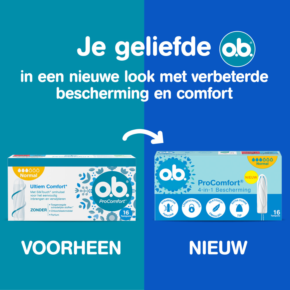 OB 2+1 gratis: o.b. Pro Comfort Advanced Mini Tampons 16 stuks, foto 4