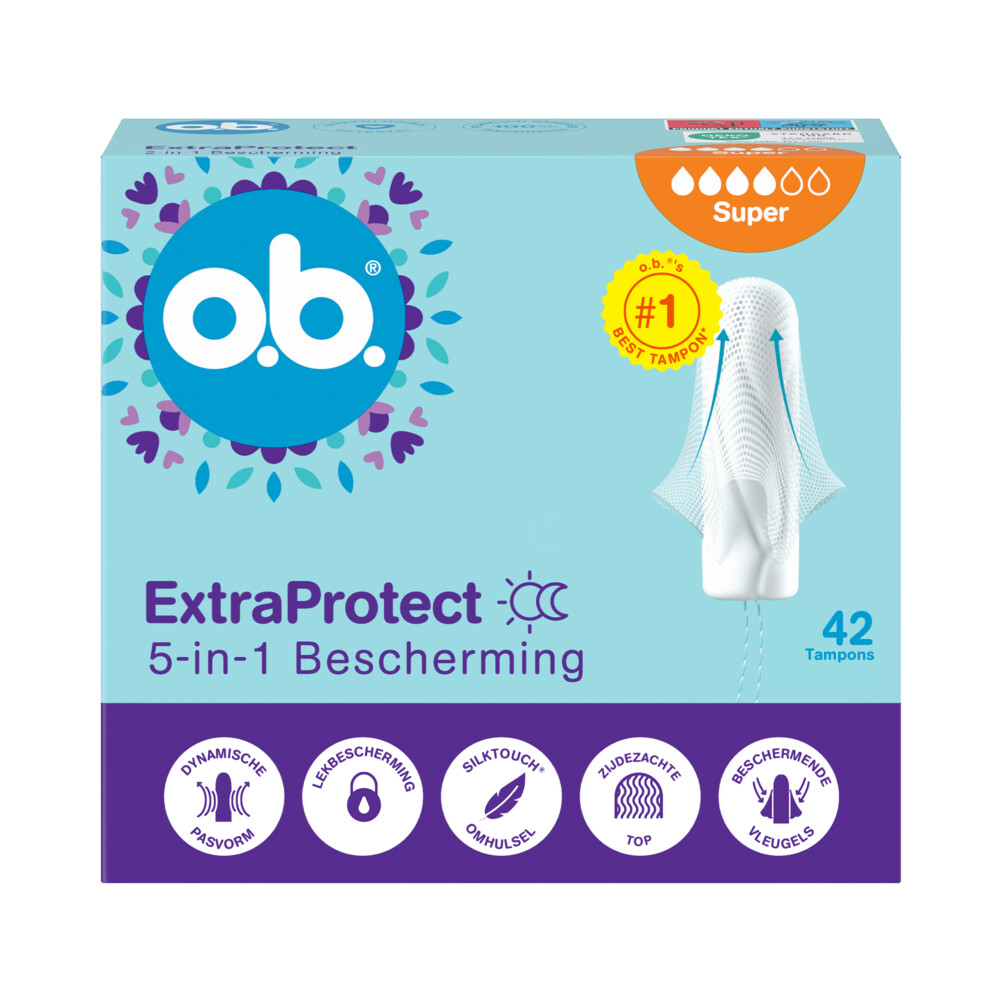 o.b. Extra Protect Super Tampons 42 stuks