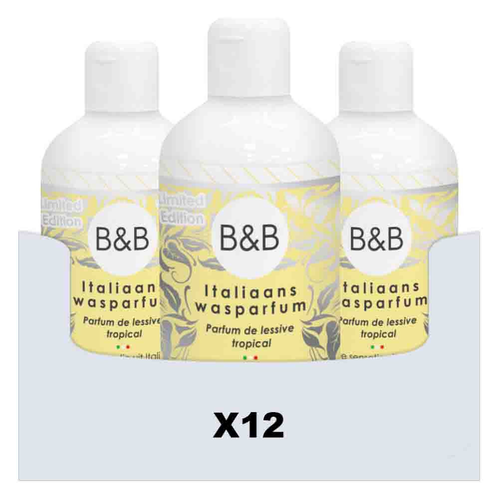 12x B&B Italiaanse Wasparfum Limited Edition Tropical 250 ml