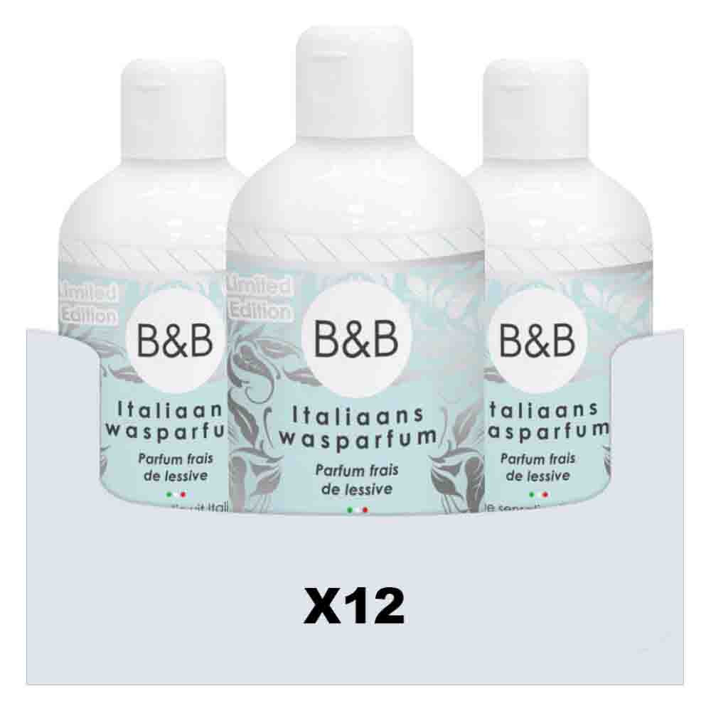 12x B&B Italiaanse Wasparfum Limited Edition Fris 250 ml