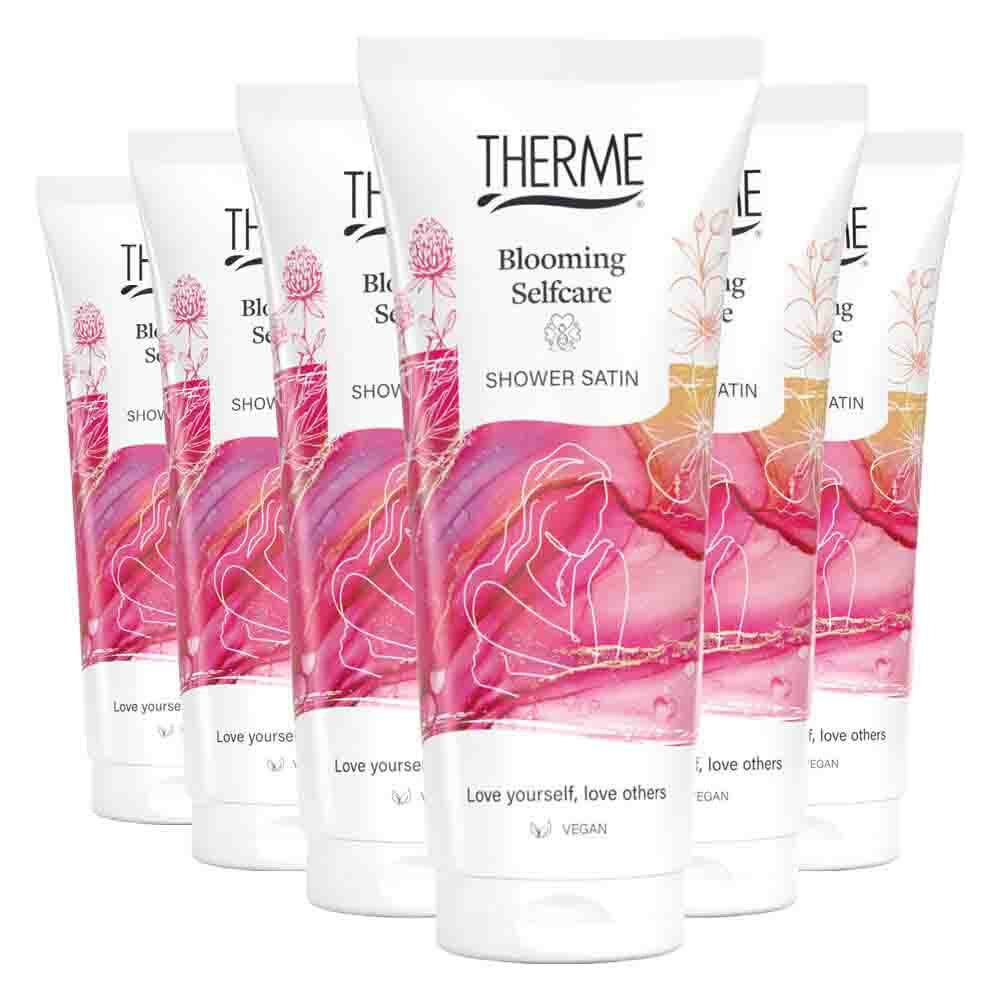 6x Therme Blooming Selfcare Shower Gel 200 ml