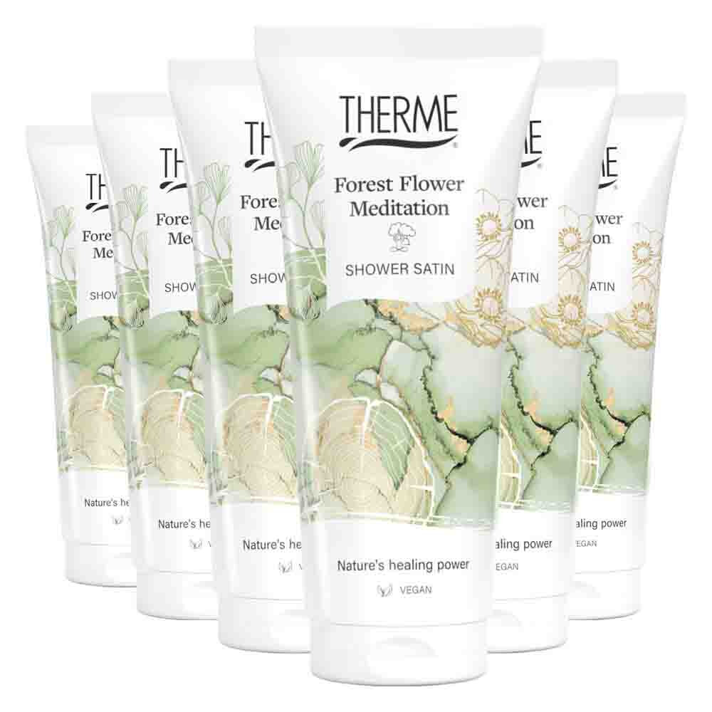 6x Therme Forest Flower Meditation Shower Gel 200 ml