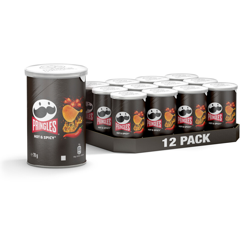 Pringles Chips Hot & Spicy 12 x 70 gr
